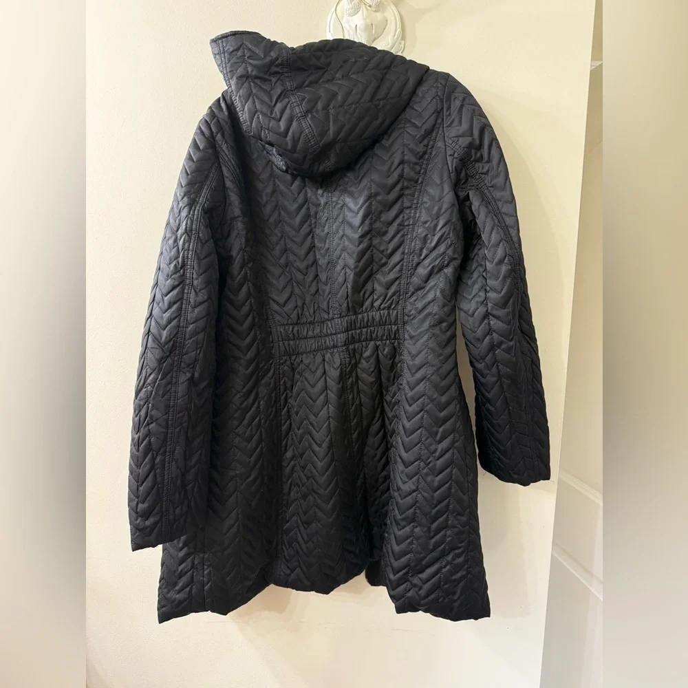 Laundry By Shelli Segal Black Quilted Puffer Jacket - Picture 5 of 7